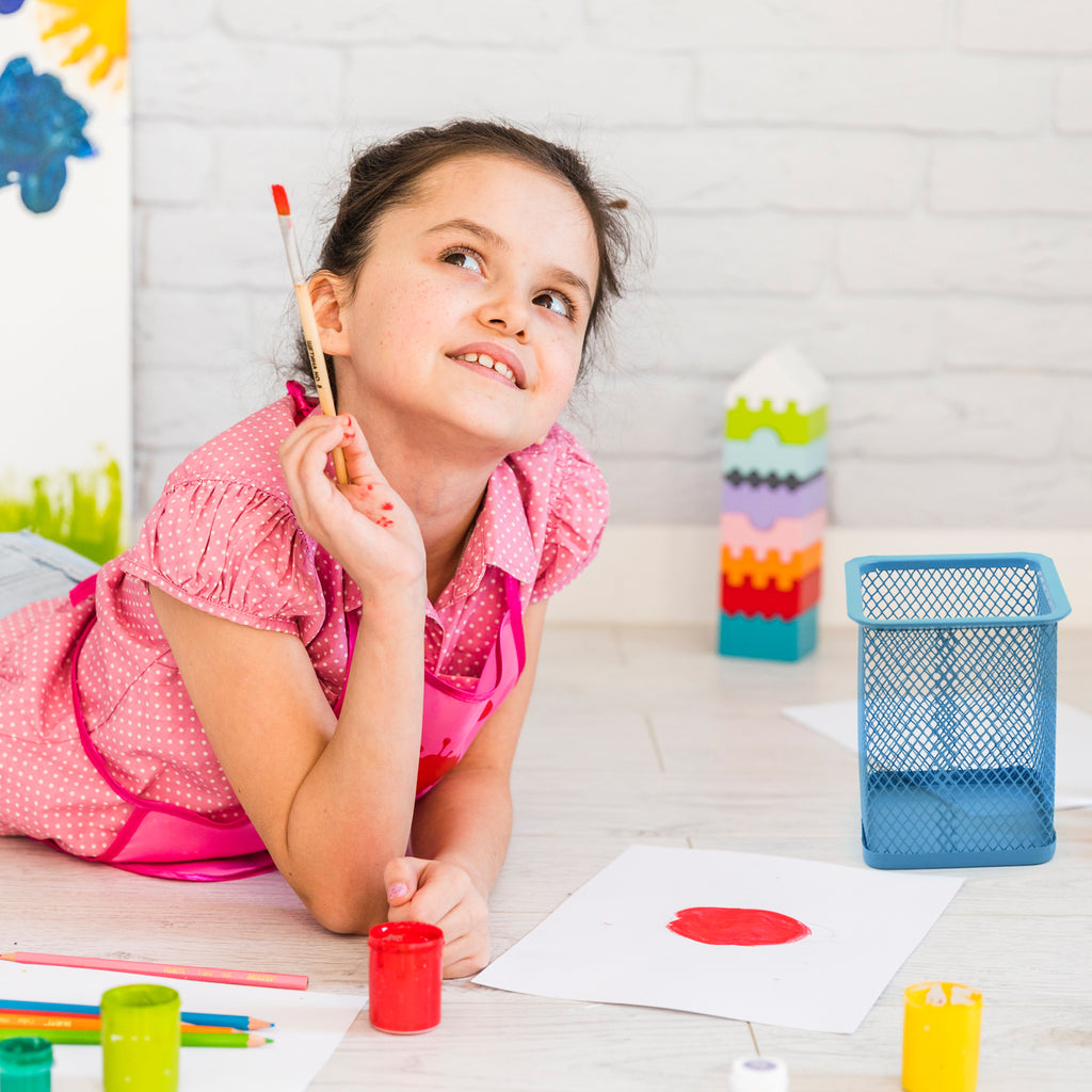 Pen Holder for Desk – Metal Mesh Pencil Organizer (1 Pc)