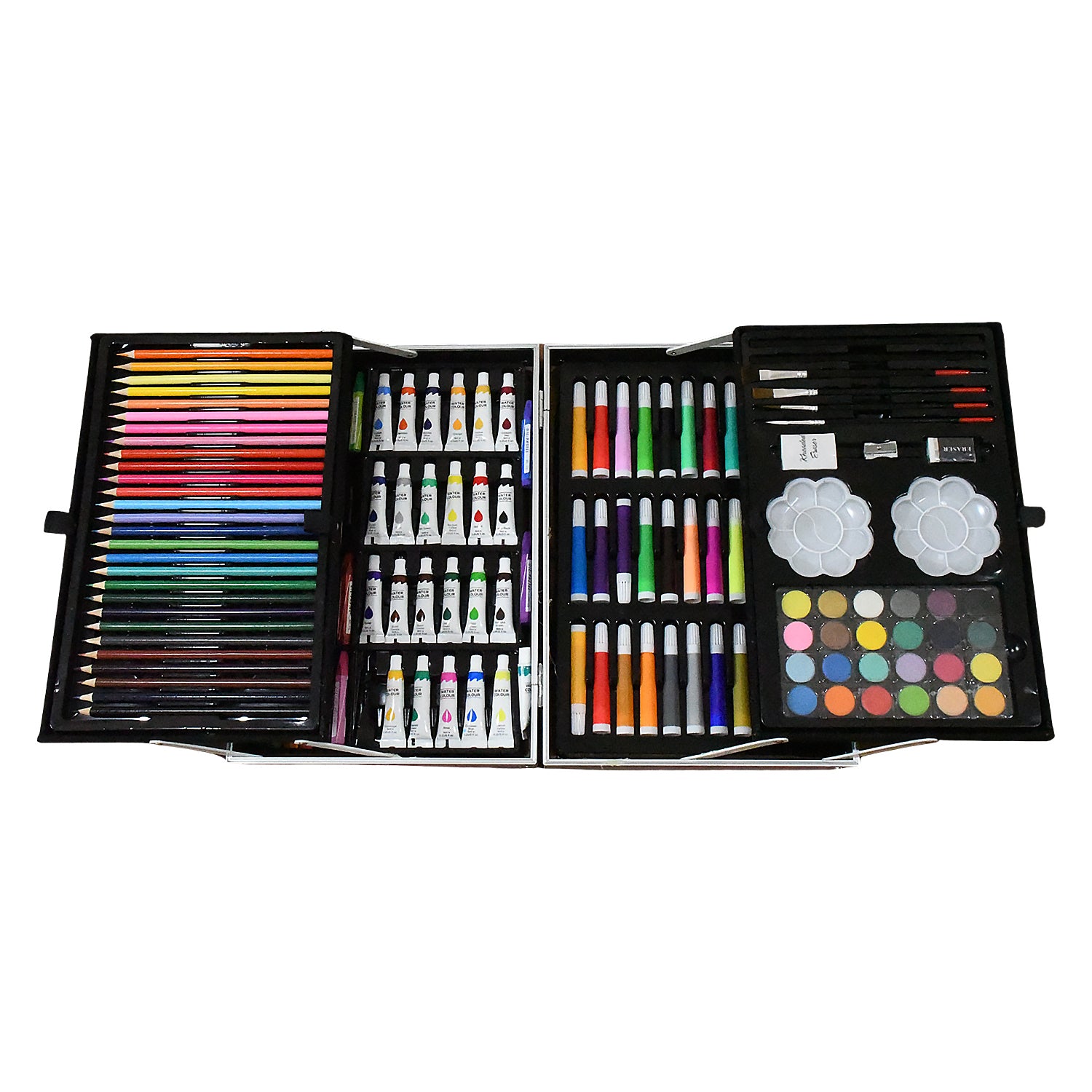 🦄 145-Piece Unicorn Kids Art Set – Sketch, Color &amp; Paint in All-in-1 Aluminum Case