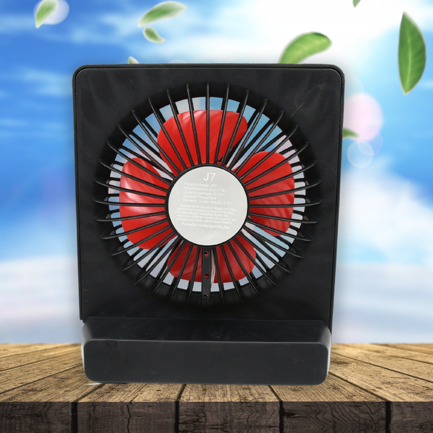 Compact & Quiet Portable Desk Fan – USB-Powered for Home, Office &amp; Travel