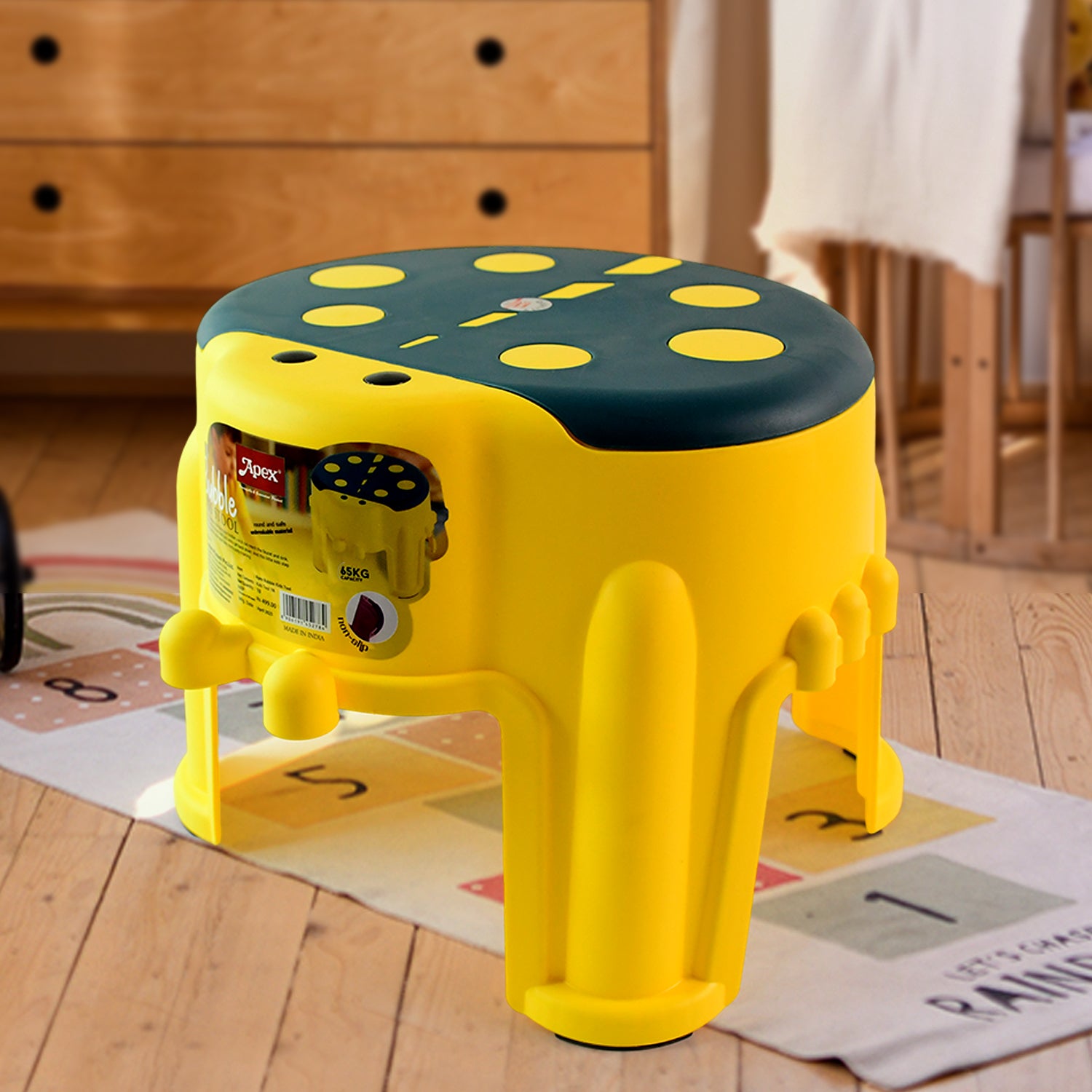 Apex Bubble Kids Step Stool - Durable Plastic Safety Stool for Children & Toddlers