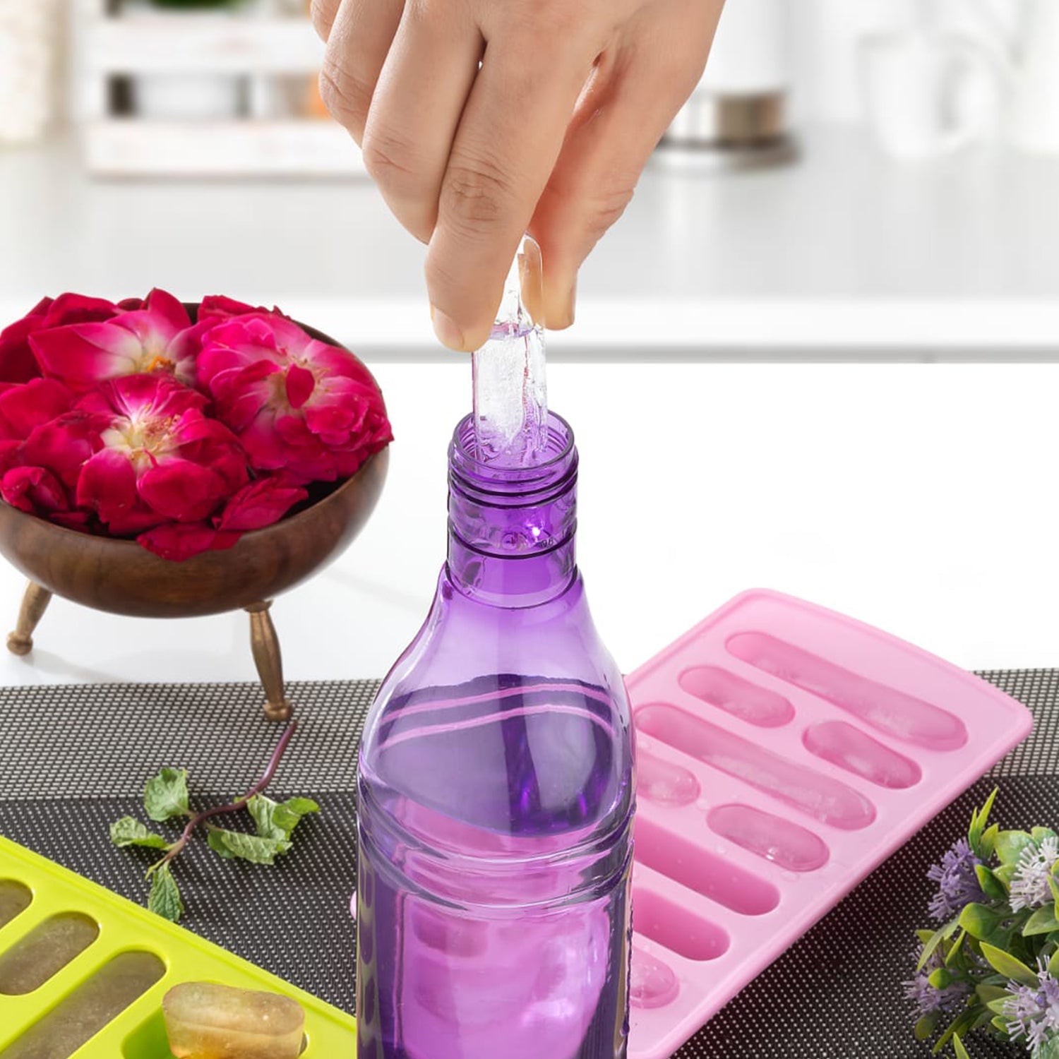 Fancy Ice Tray – 4 Pc Set for Household Use