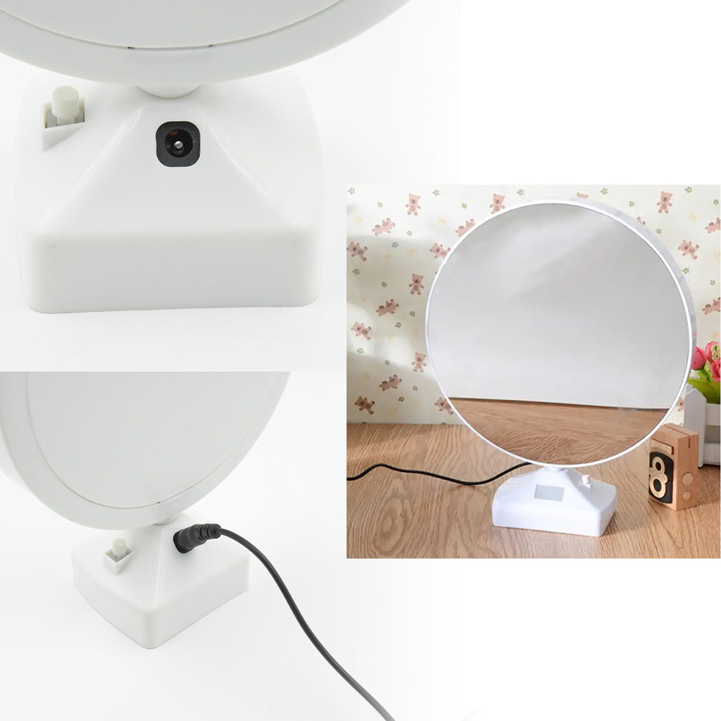 2-in-1 LED Magic Mirror & Photo Frame – USB Powered Night Lamp & Makeup Mirror