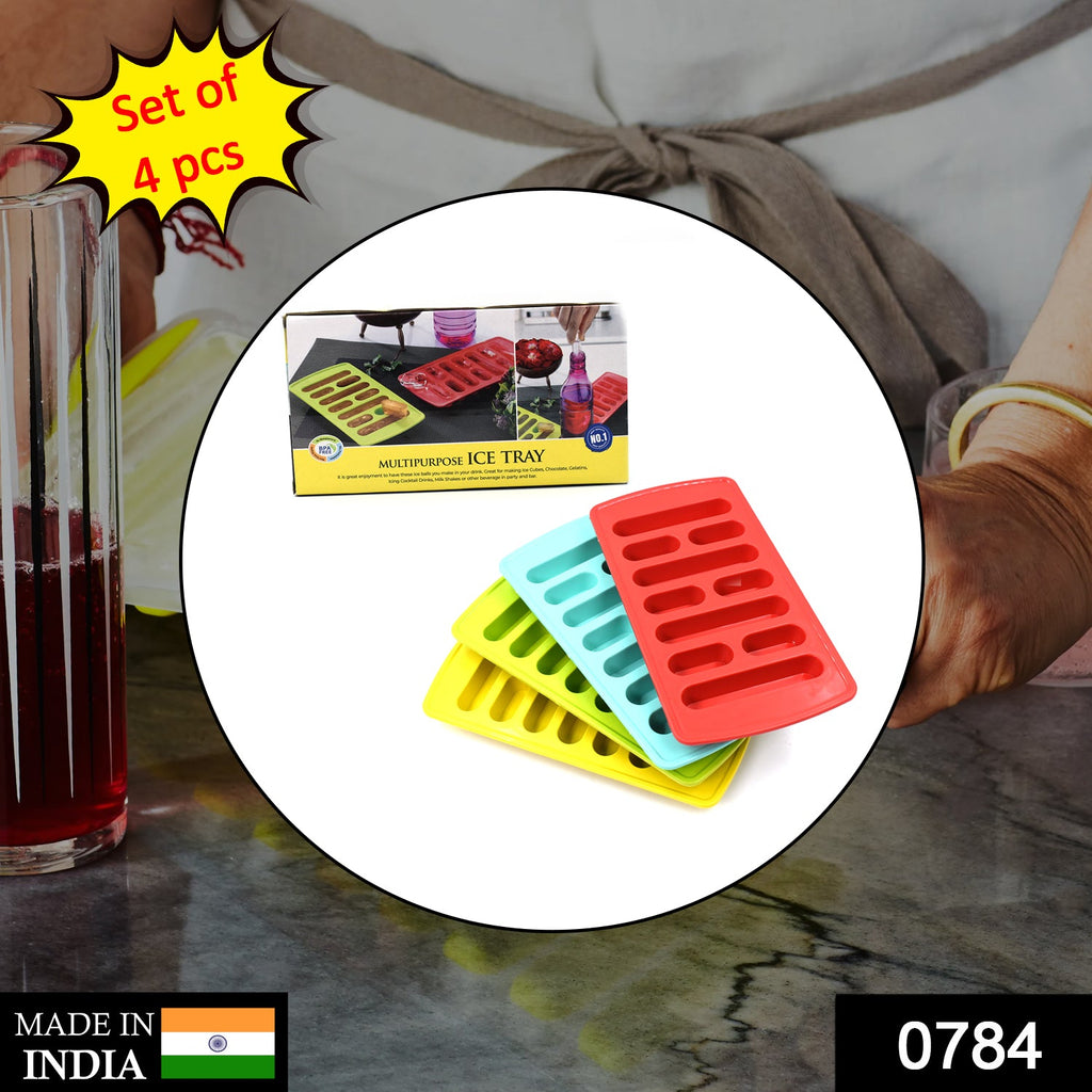 Fancy Ice Tray – 4 Pc Set for Household Use