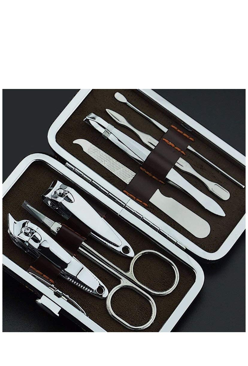 7-in-1 Professional Manicure & Pedicure Kit – Compact Grooming Set with Case