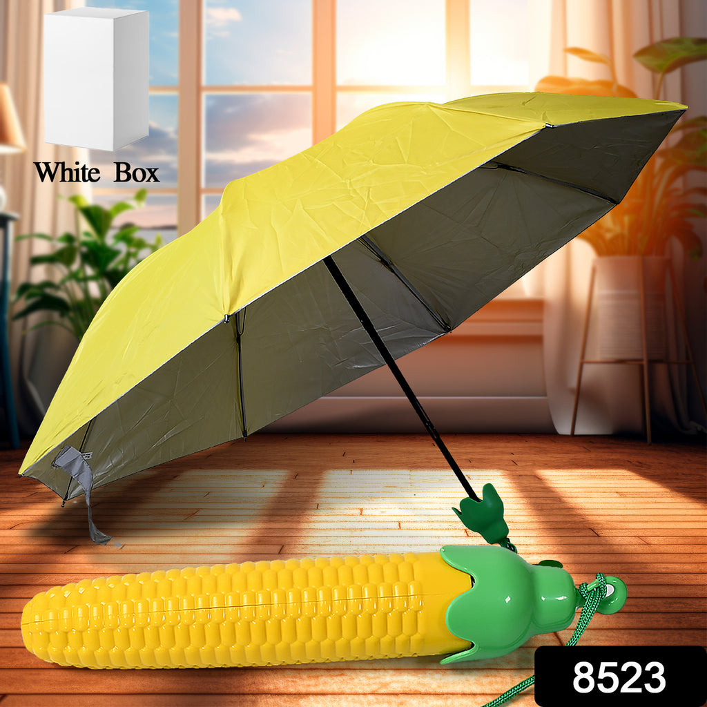 Vegetable-Shaped Folding Umbrella – Compact, Cute & UV Protective with Drip-Free Case (1 Pc)