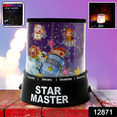 LED Projector Night Light – Rotating Star Lamp with Music