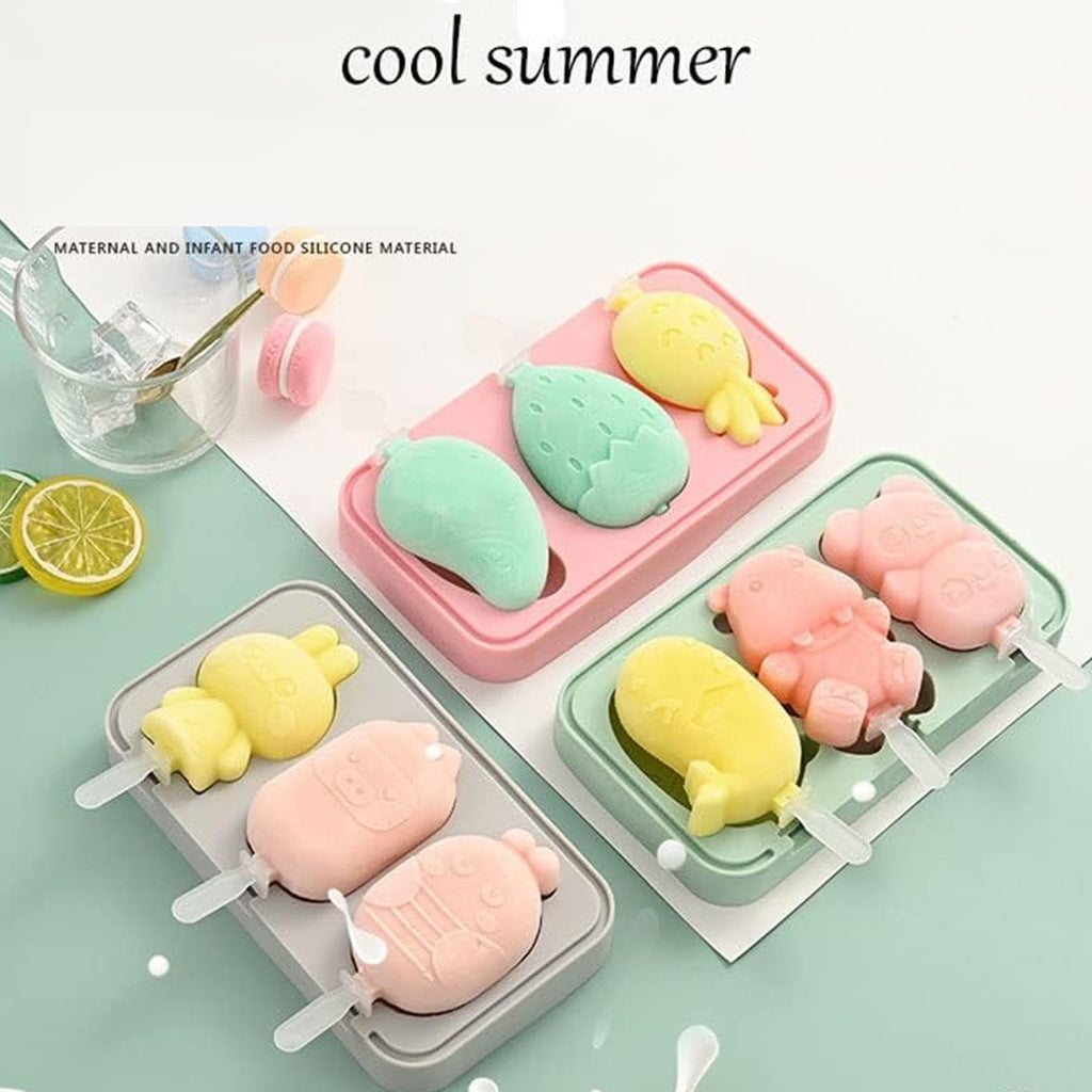 Silicone Popsicle Molds – Reusable Ice Cream Molds with Sticks & Lids – Perfect for Summer Treats (Copy)