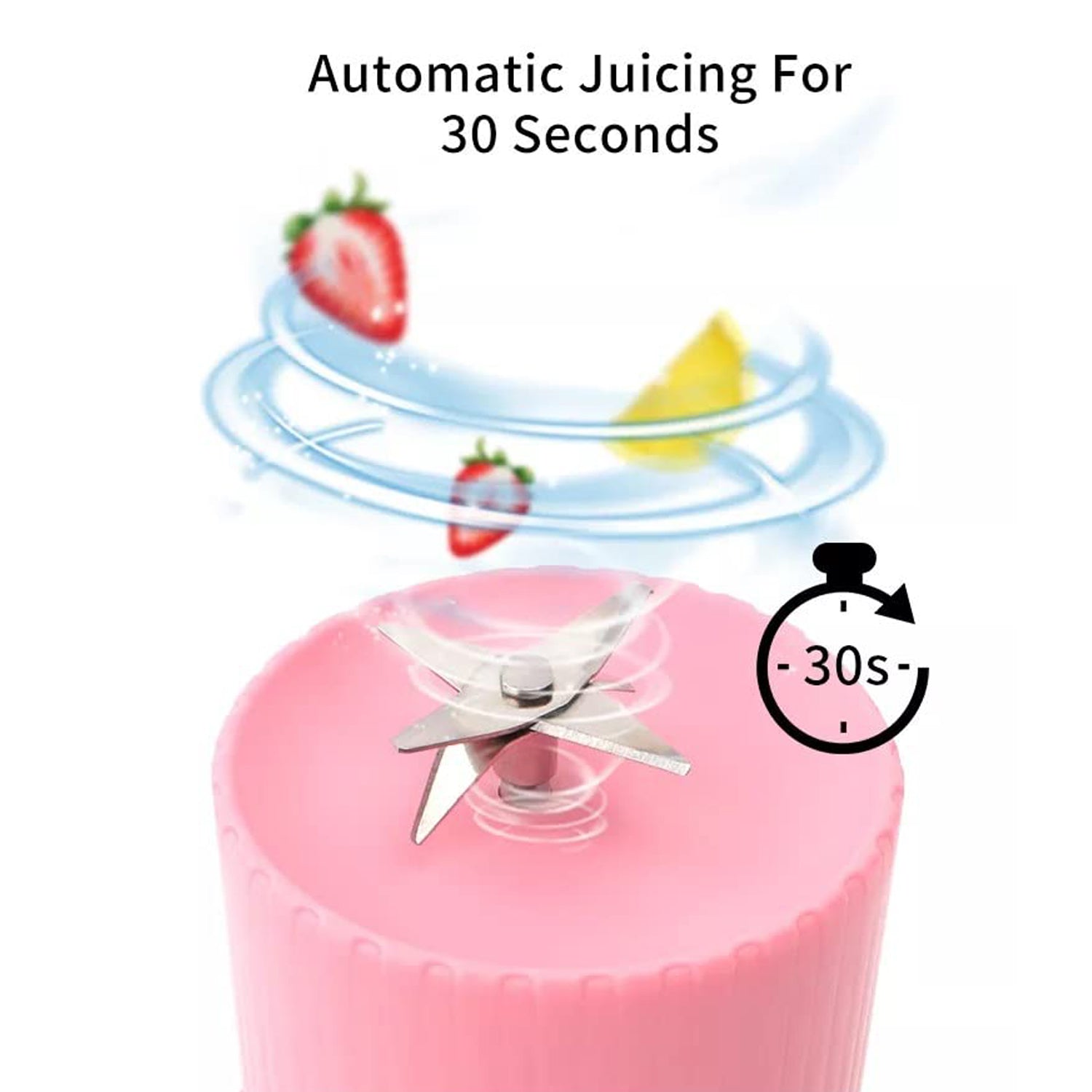 Blender Portable Juicer For Smoothie  Juice  Vegetable Shakes With 6 Blades Wireless Charging Mini Personal Size Mixer Bottle Grinder
