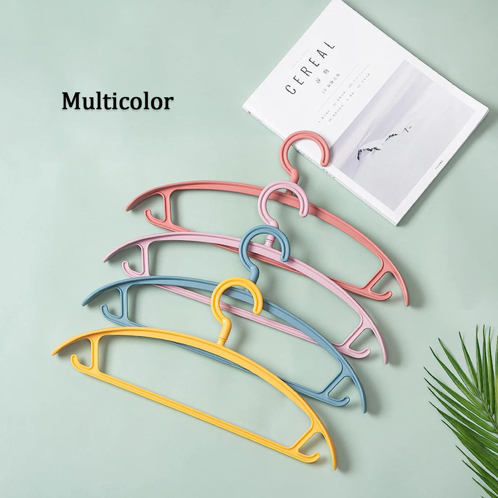Plastic Hangers Clothes Hangers - Lightweight Space Saving Hangers - Standard Hangers For Clothes - Durable Slim Sleek Hangers (10pc)