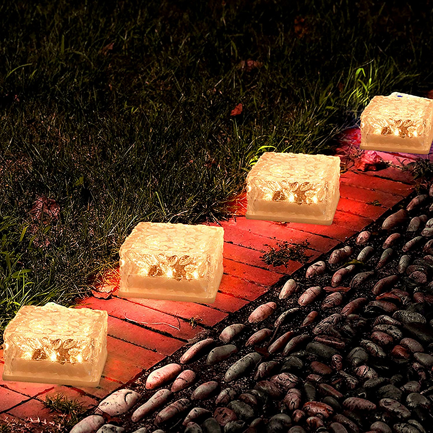 Solar Ice Cube Garden Light – Waterproof Outdoor Decorative Lamp