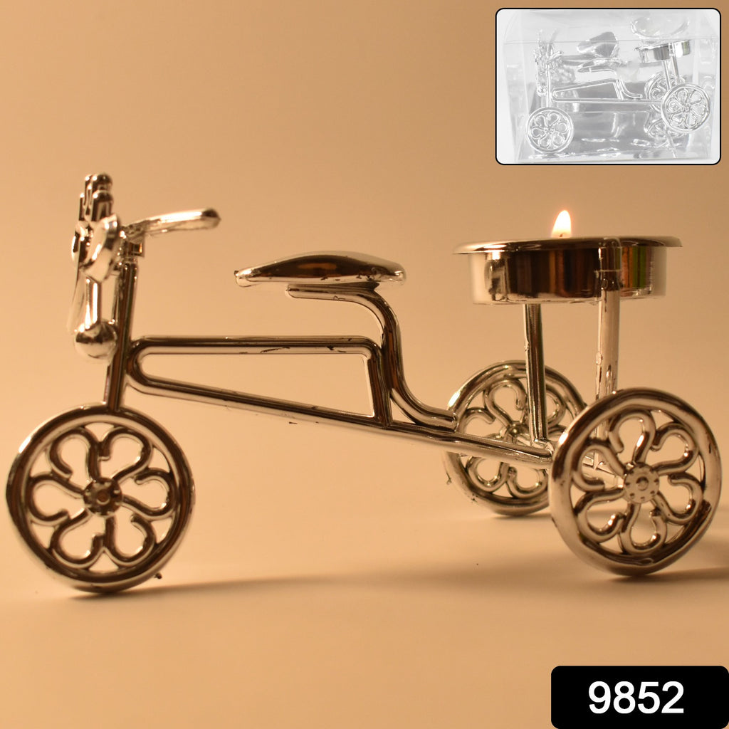 Cycle Tealight Candle Holder – Decorative Gel Candle Stand (1 Pc)