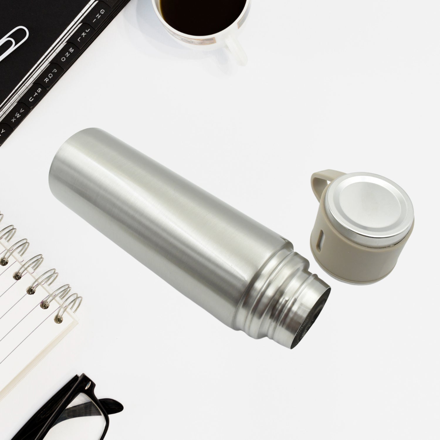 Vacuum Insulated Stainless Steel Flask – Hot & Cold Travel Bottle (1 Pc)