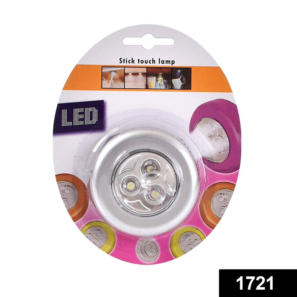 3 LED Cordless Stick Tap Touch Light Lamp – Battery Powered (1 Pc)