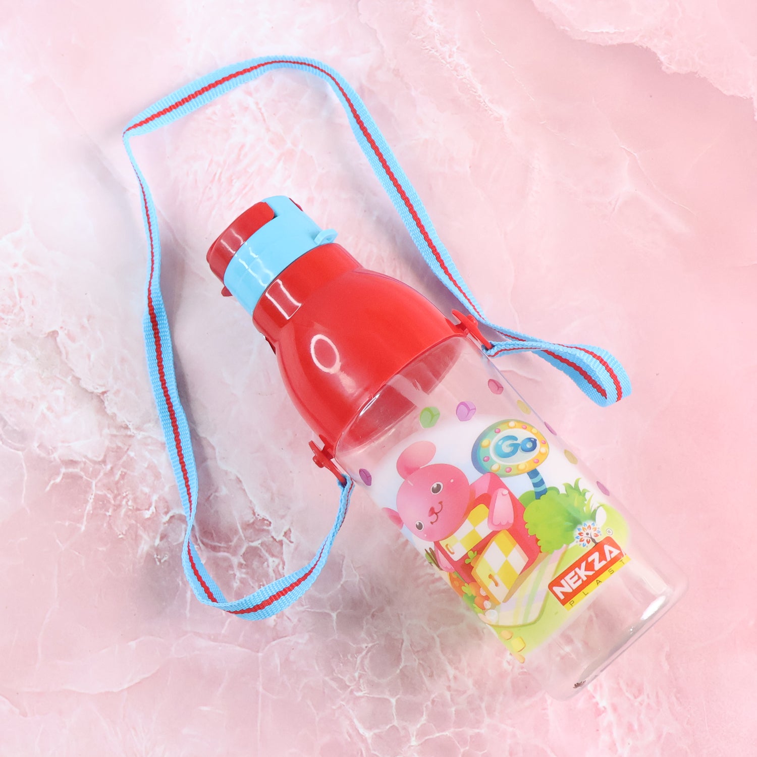 800 ML Transparent Sports Water Bottle – With Straw & Strap, BPA-Free
