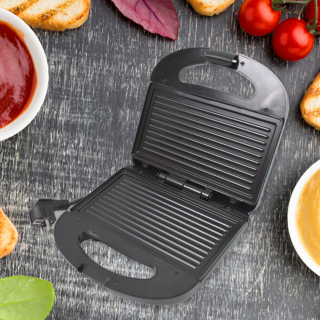 Premium Non-Stick Sandwich Maker - Electric Grill with Indicator Lights & Easy Clean Plates