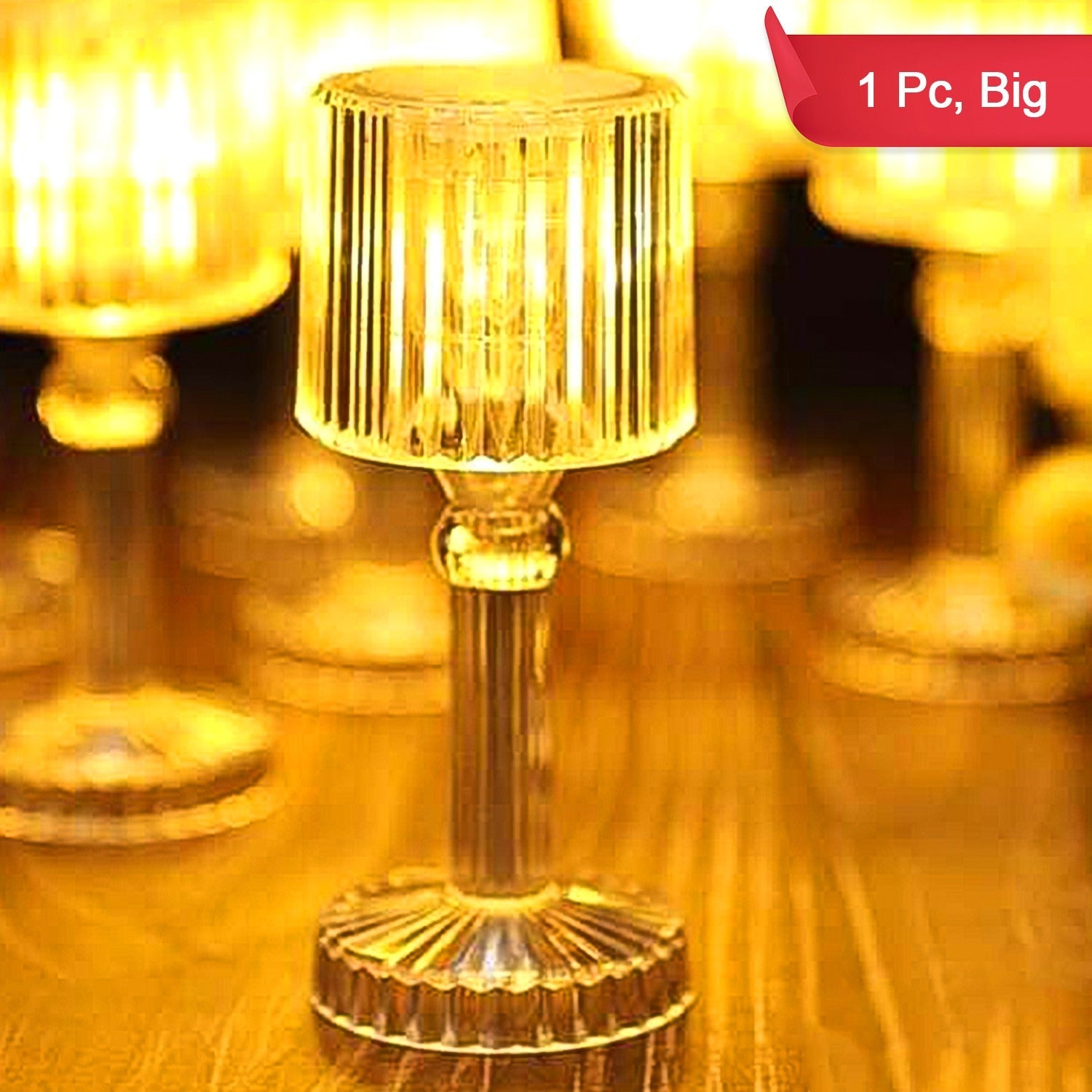 Big Acrylic Led Desk Lamps Table Lamp Portable Crystal Big